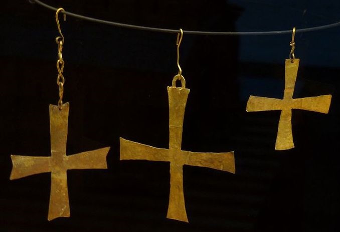 Cruces visigodas "Tesorillo de Villafáfila". Museo provincial de Zamora