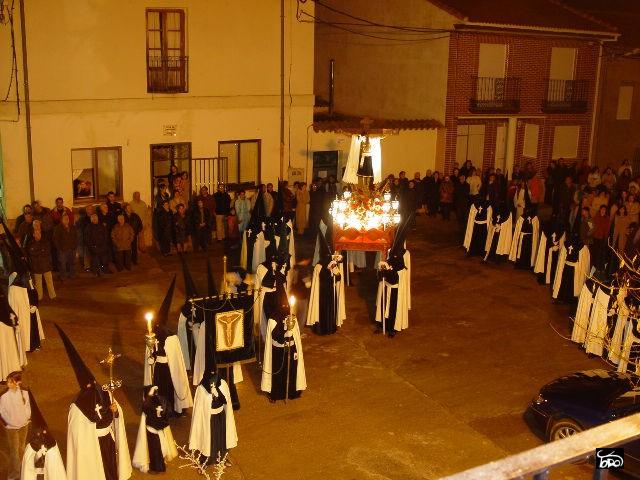 Procession in the Plaza del Ayuntamiento, when the Miserere is sung